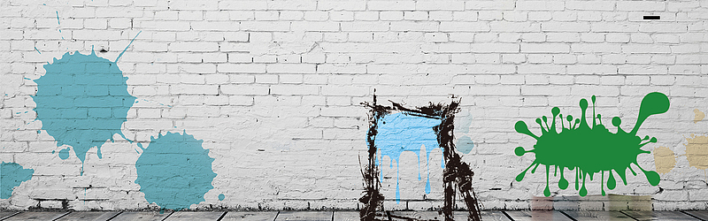 涂鸦彩绘喷墨电商banner