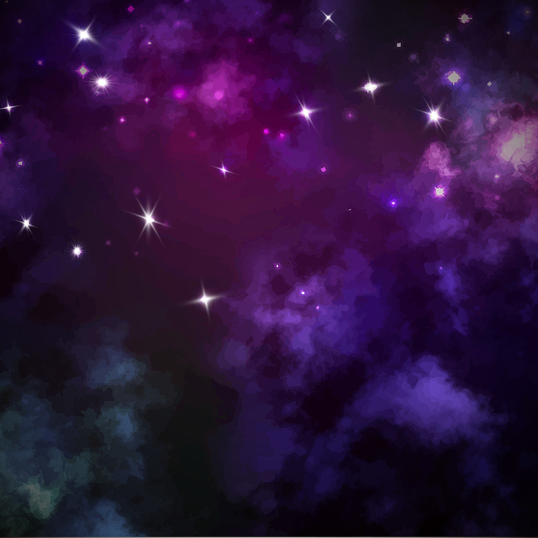 梦幻银河紫色星空背景素材