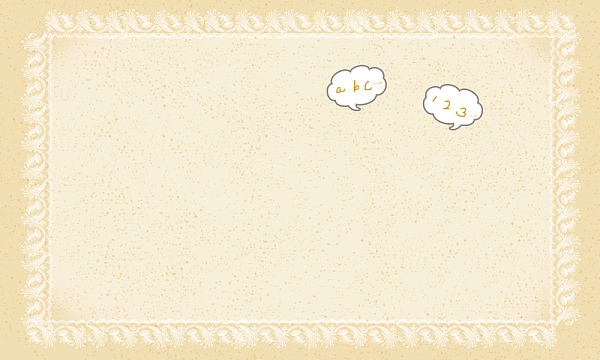 清新卡通布纹边框儿童台历海报背景模板