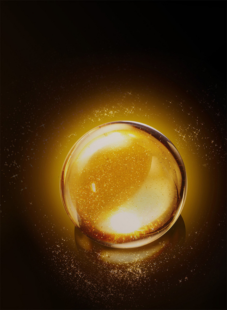 金色水晶球化妆品海报背景素材