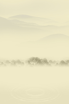 简约素雅山脉海报psd背景素材
