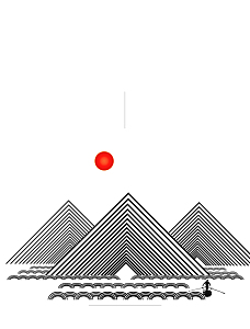 几何线条山背景素材