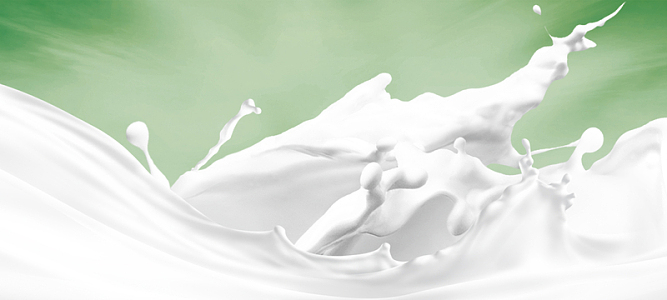绿色牛奶飞溅背景
