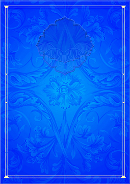 深蓝梦幻花纹底海报背景