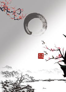 中国风清明节海报背景素材
