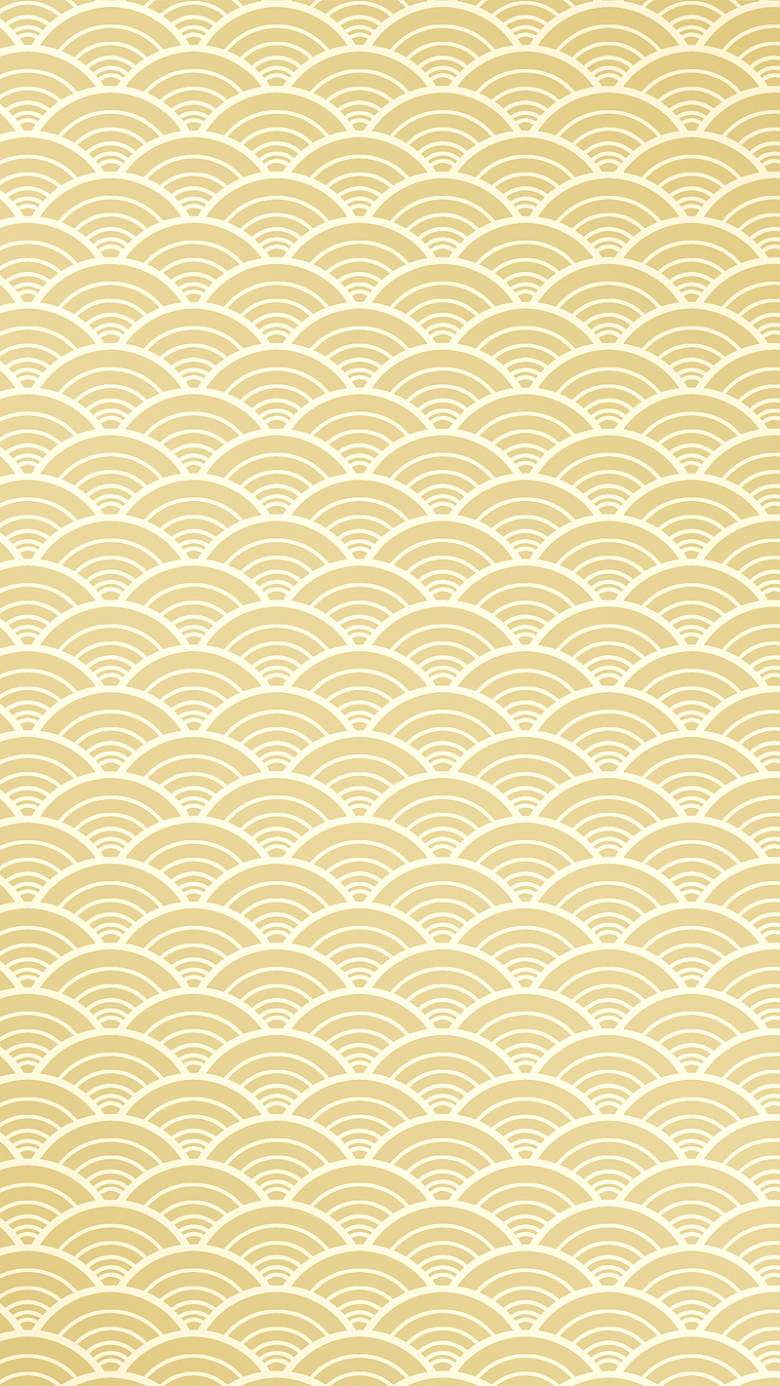 黄色波浪纹花纹psd分层H5背景素材