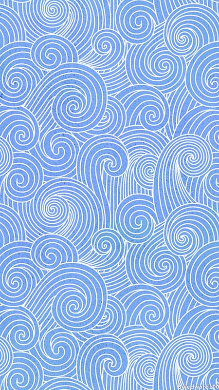 小清新蓝色祥云底纹h5背景图