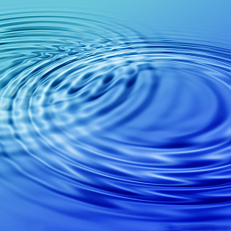 蓝色纯净水面涟漪背景