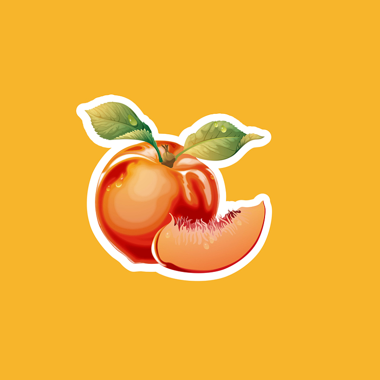 黄桃 桃子图片