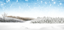 冬季雪景背景