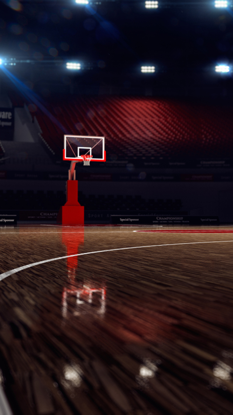 独特视角篮球场背景图