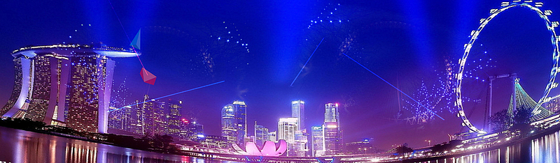 新加坡城市夜景