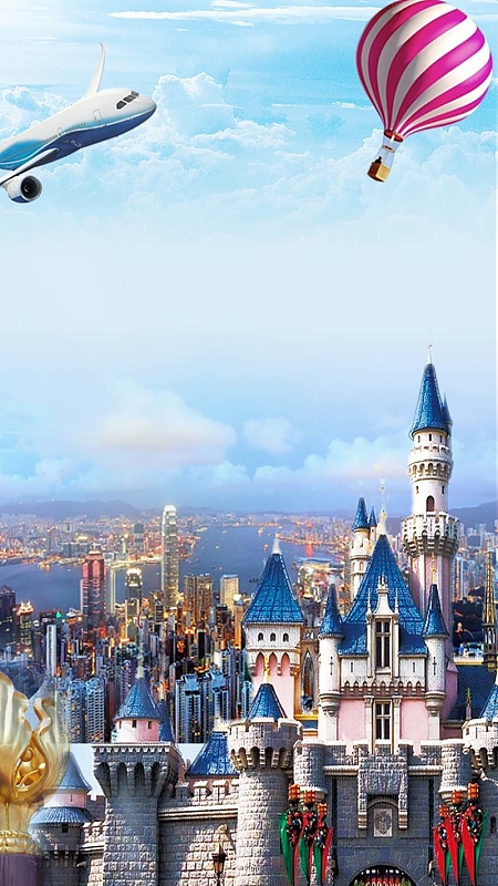 景点风景旅游H5背景