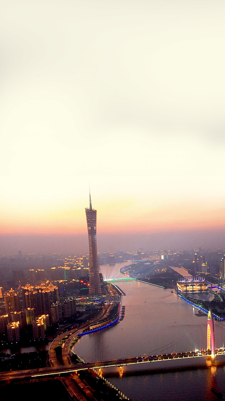 广州建筑小蛮腰h5背景