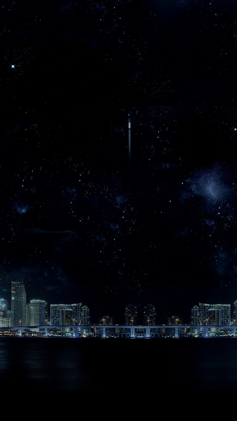 黑色星空城市建筑夜景背景免抠素材免费下载 觅元素51yuansu Com