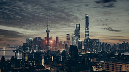 广瞰浦东夜景