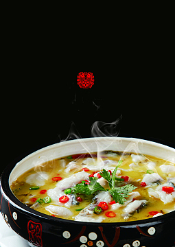 水煮鱼美食美味海报背景