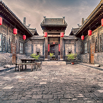 传统四合院素材-传统四合院图片元素-觅元素