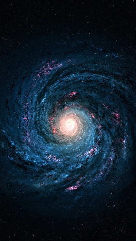 蓝色漩涡星球H5背景