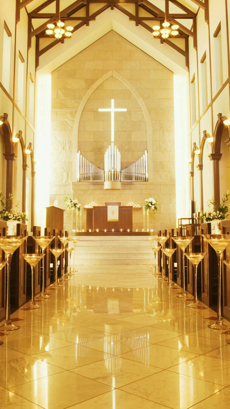 金色教堂h5背景免抠素材免费下载_觅元素51yuansu.com