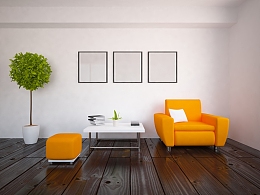 简洁客厅沙发背景素材