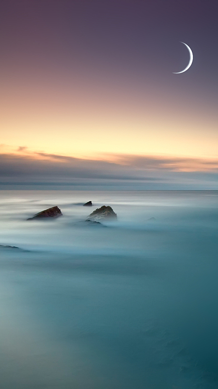 淡色风景唯美h5背景