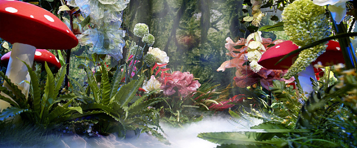 梦幻童话童趣创意森林背景