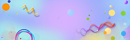 淘宝彩色炫酷几何热闹元素飞溅banner
