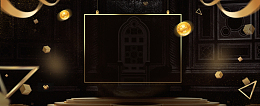 年底促销季狂欢黑金banner