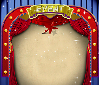 百老汇风格舞台背景海报