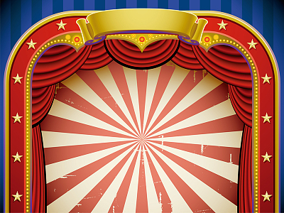 马戏团舞台背景素材