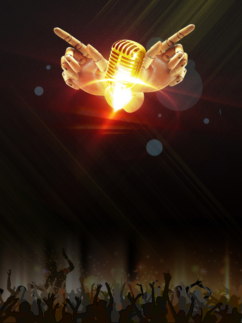 炫酷ktv宣传海报背景素材