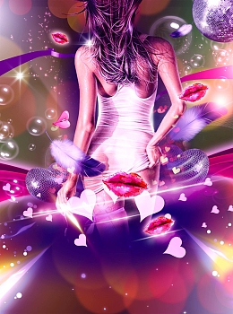 性感美女背景海报