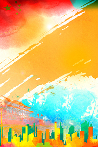 彩色国庆节海报背景图