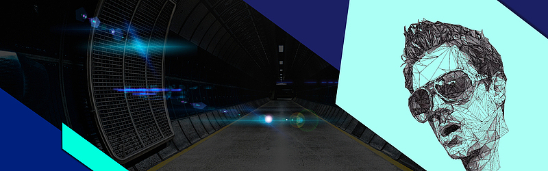 男神节炫酷几何背景