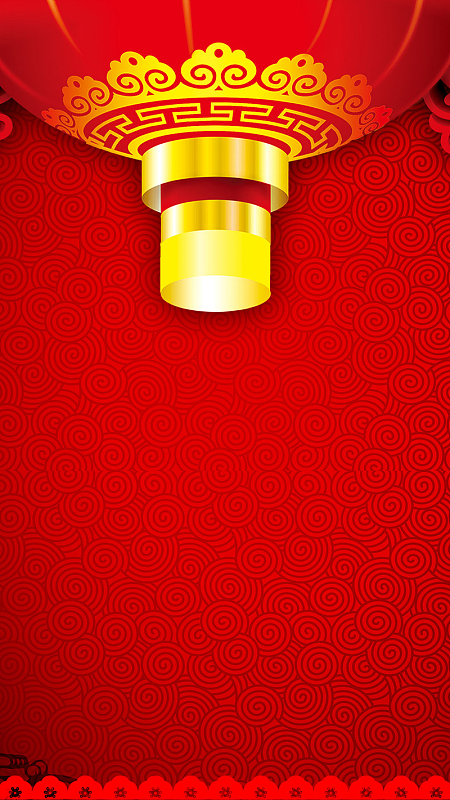 鸡年新春贺岁psd分层H5背景