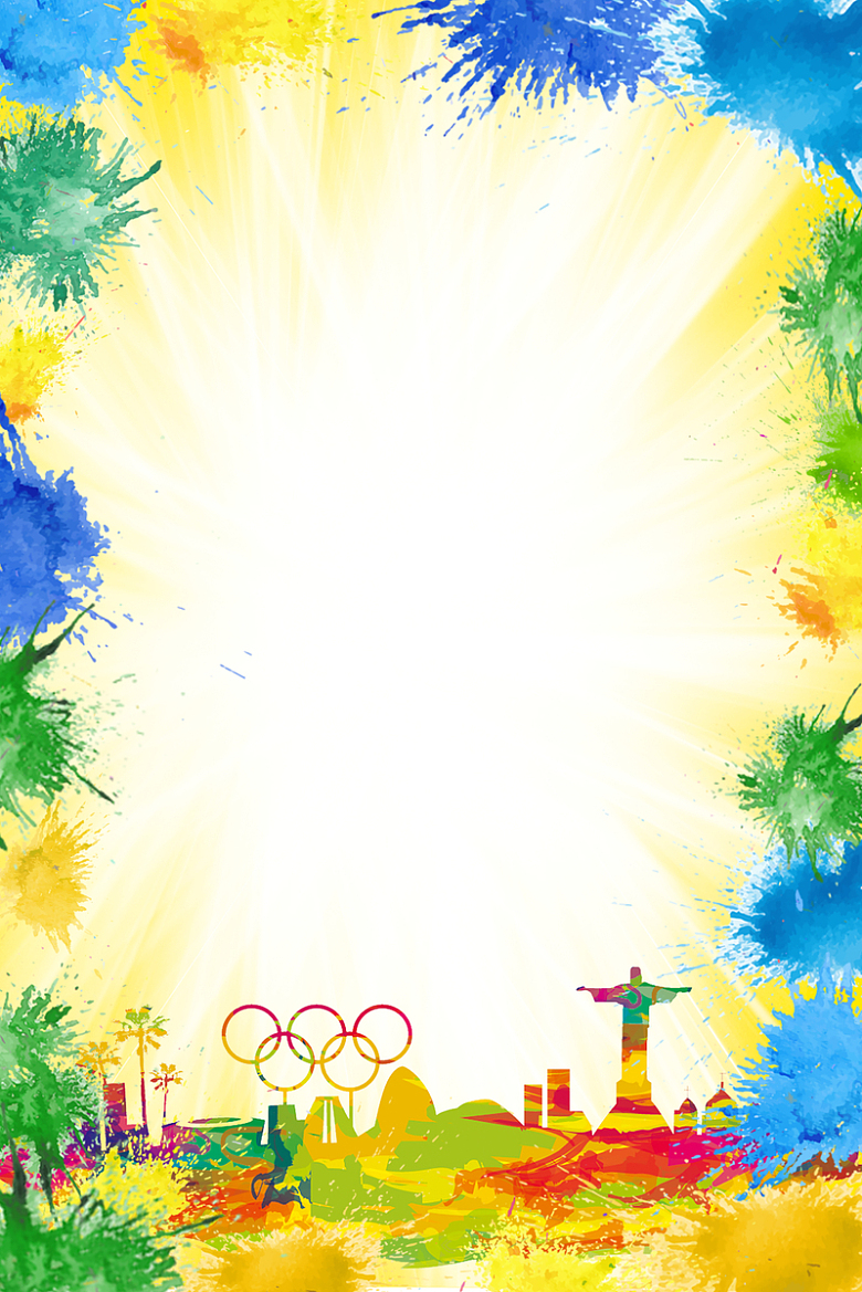 奥运宣传海报背景图