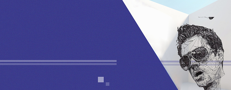 男神几何人物简笔画背景图