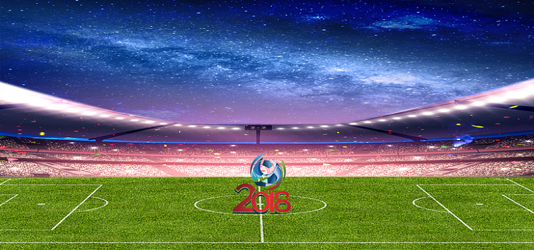 激战世界杯足球banner背景