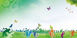 春季运动会海报背景素材