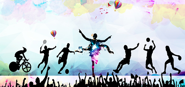 奔跑吧运动会海报背景