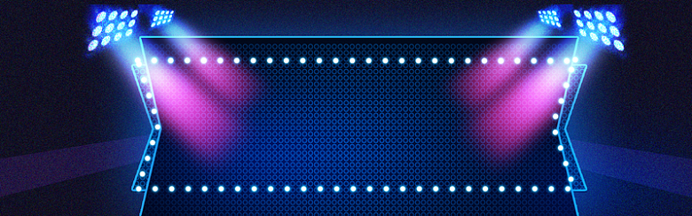 双十二科技紫色立体banner海报背景