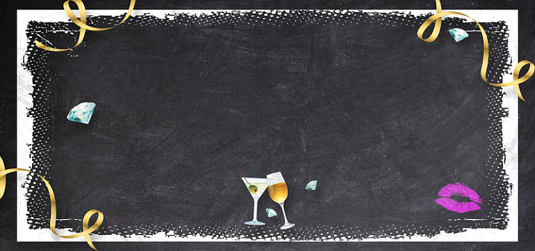 节日酒吧海报背景