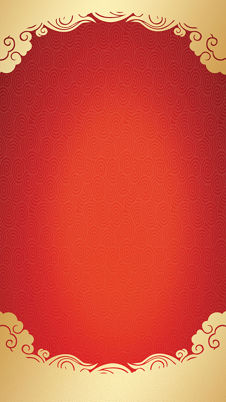 红色新年H5背景