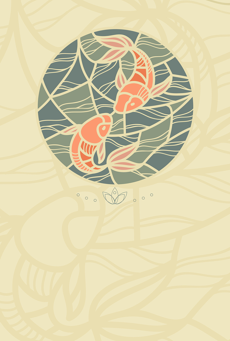 日本古风海报背景材料