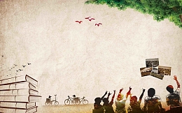 复古怀旧情忆老同学同学会展板