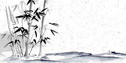 矢量古典中国风手绘竹子竹林背景