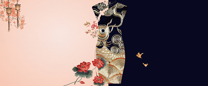 旗袍中国风banner