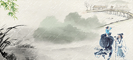 中国风清明时节banner背景