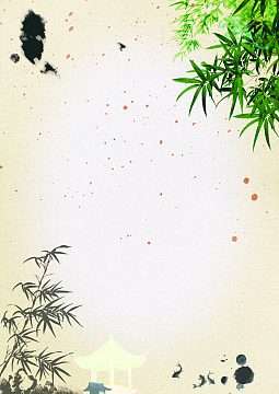 竹子背景元素